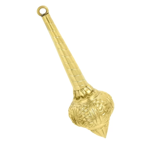 Brass Gold Plated Miniature Mace Hanuman Gada/Ghota Puja Item